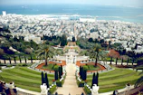 high angle photo of city