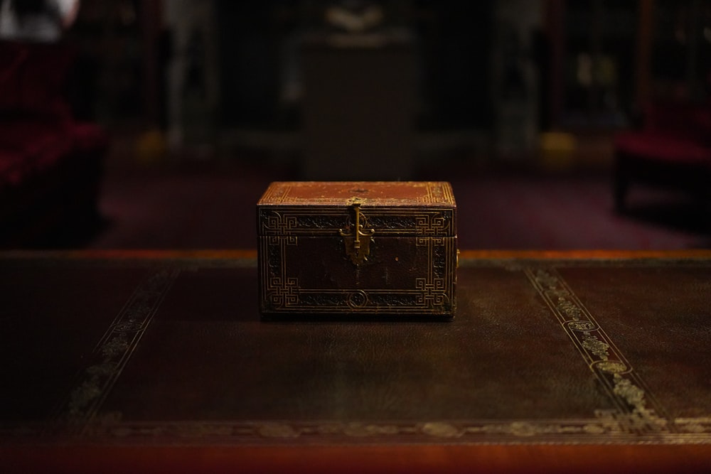 brown wooden box