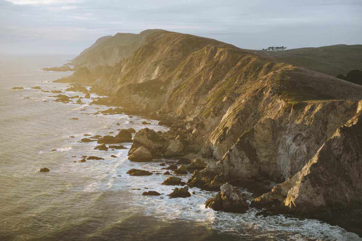 Point Reyes lighthouse at dawn, Northern California coast