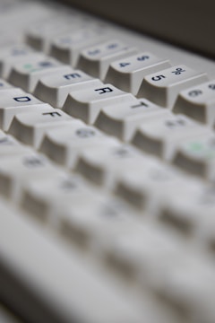 white keyboard