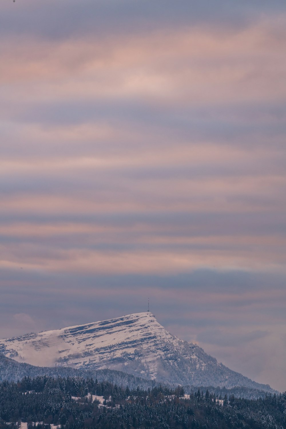 high angle photo of mountain