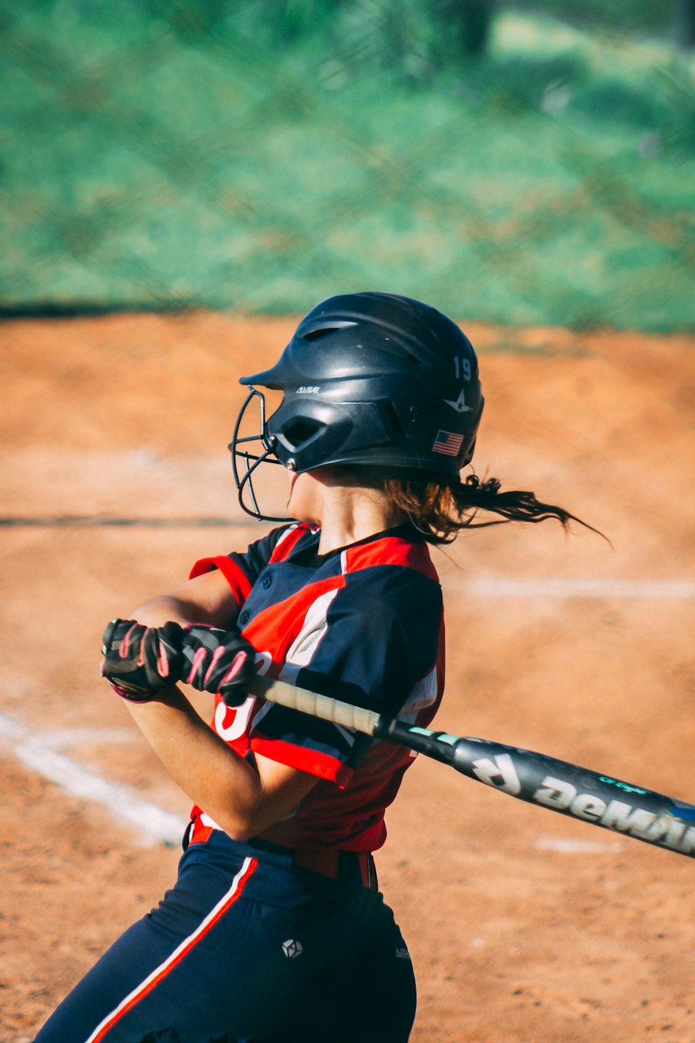 person playing baseball