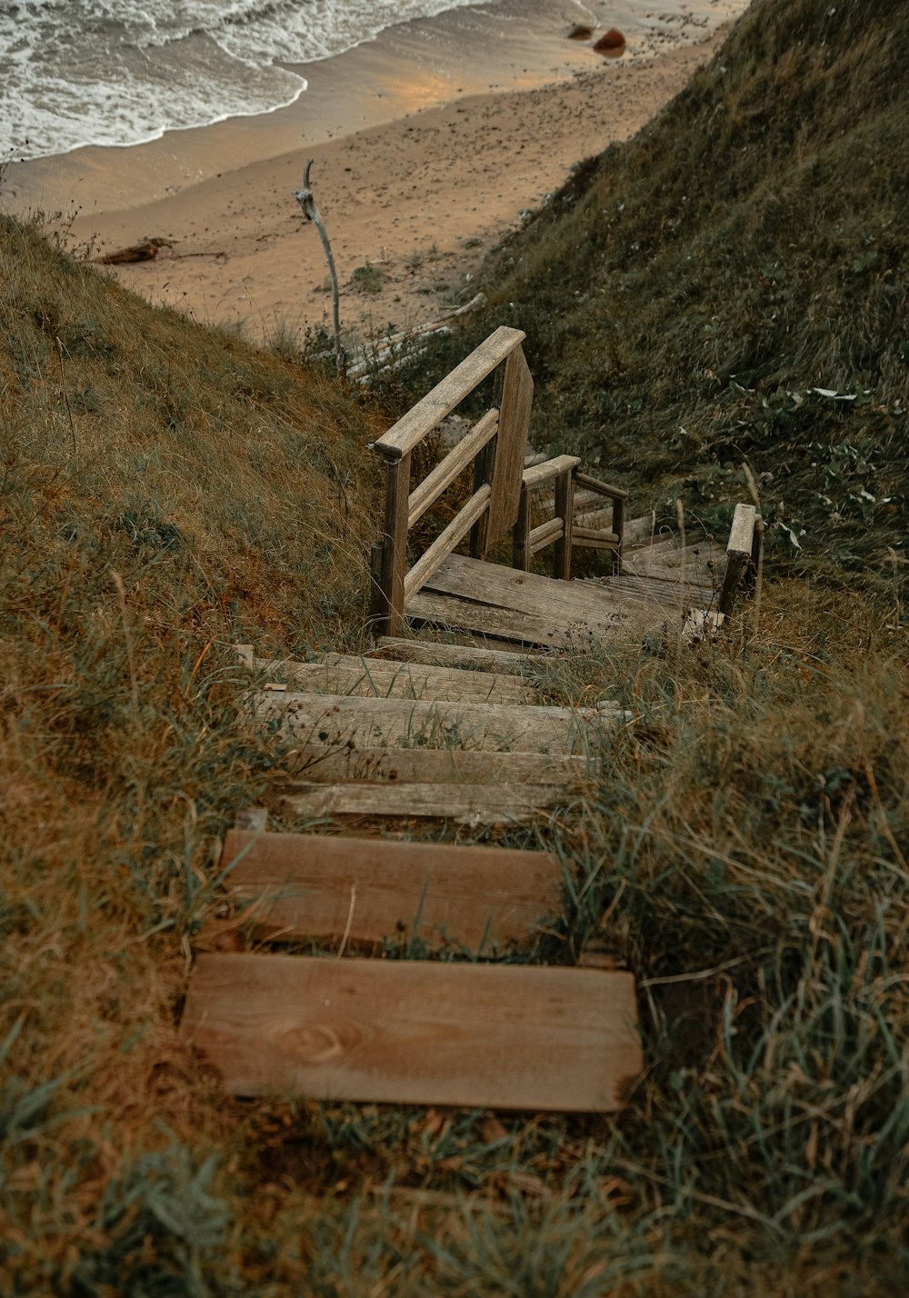 brown wooden stair