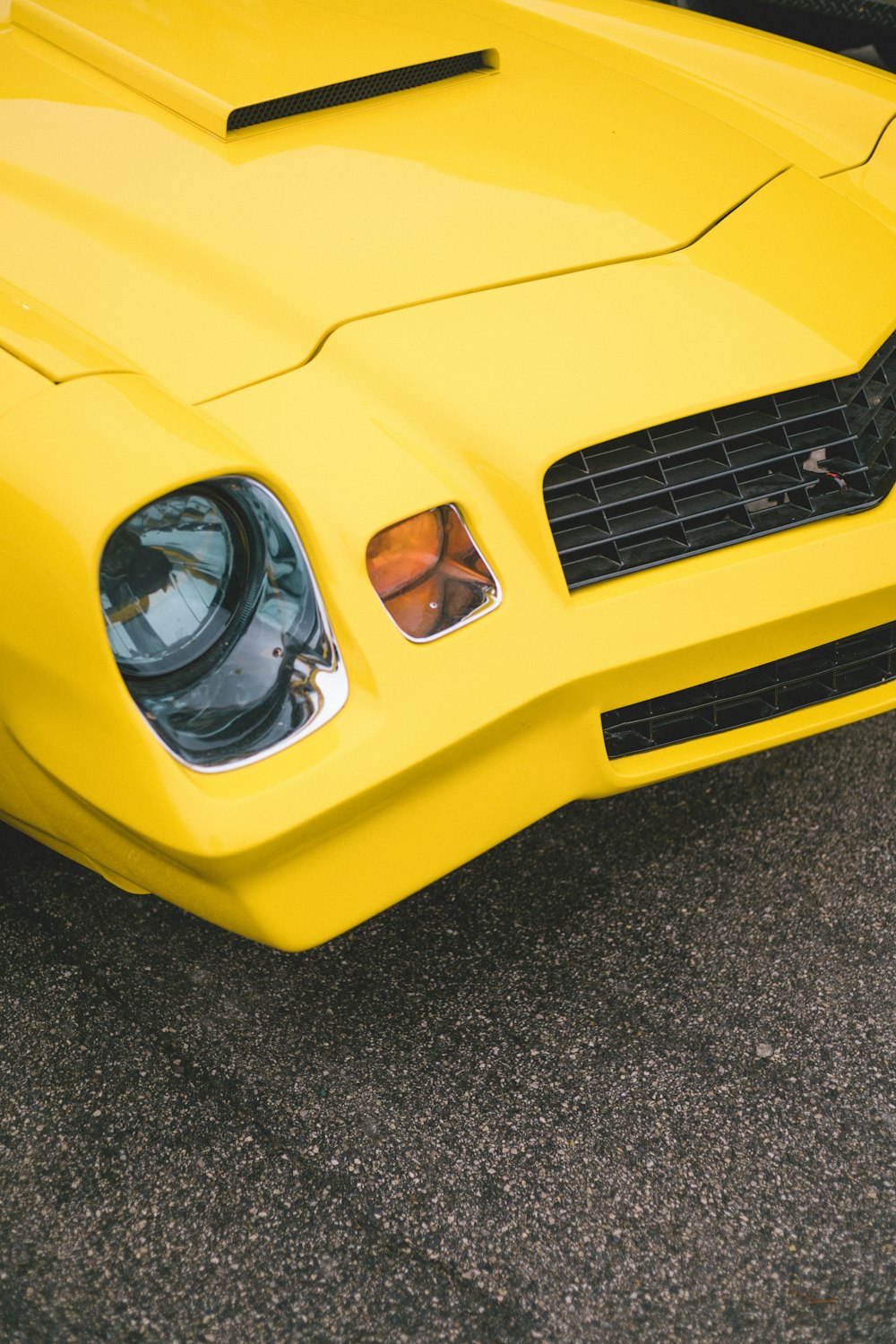 yellow sports car