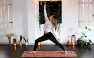 woman doing yoga