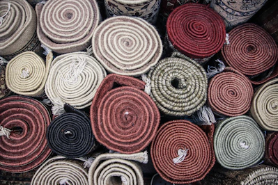 assorted-color rug lot