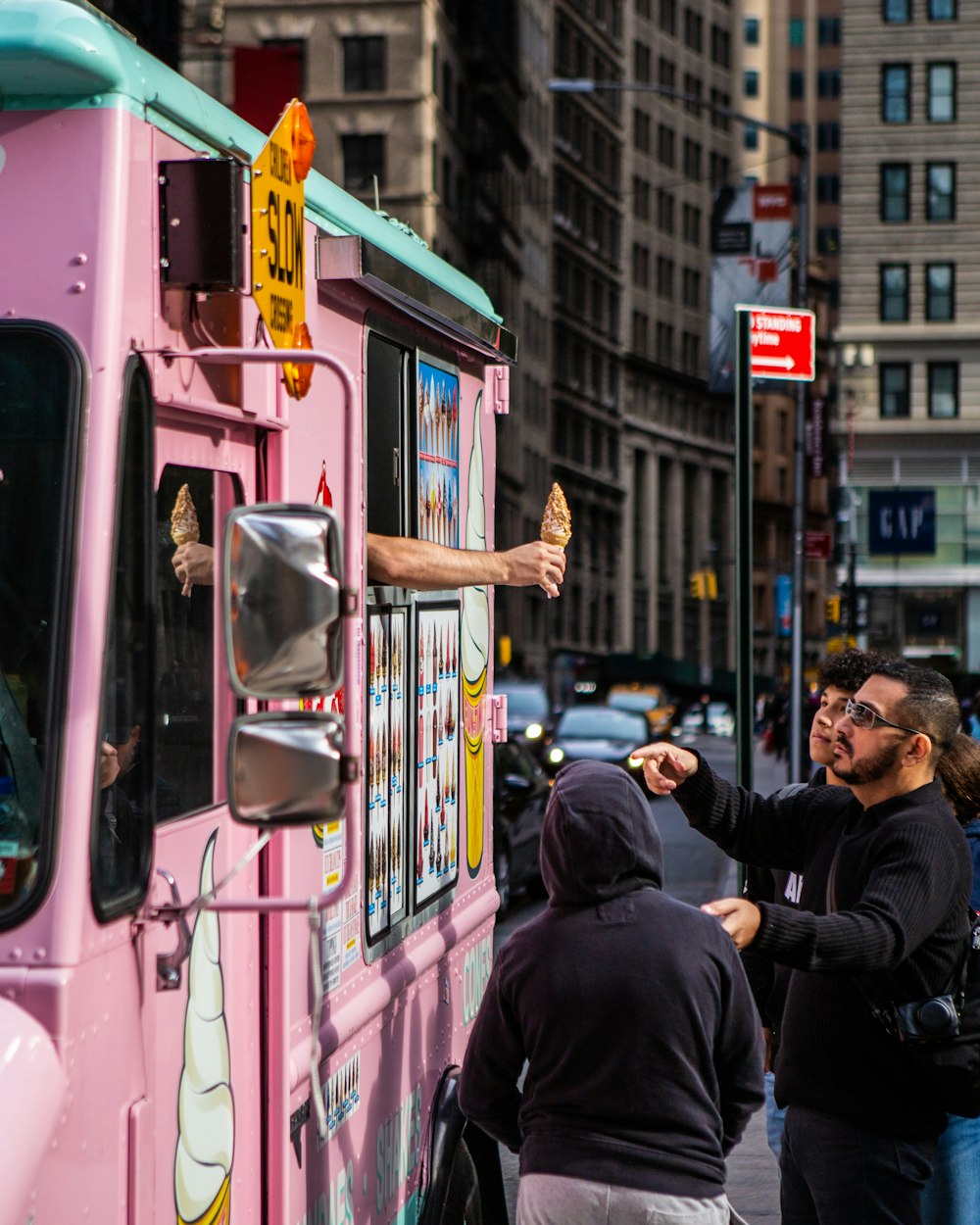 pink truck