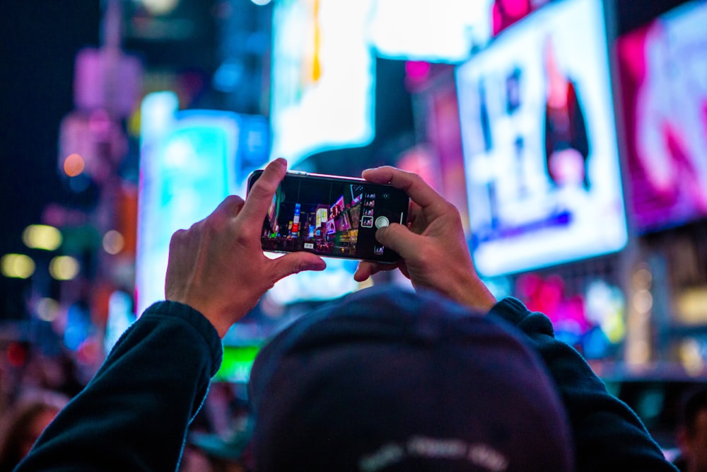 person taking photo