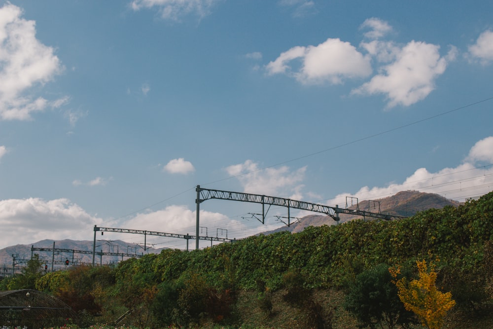 gray metal arch