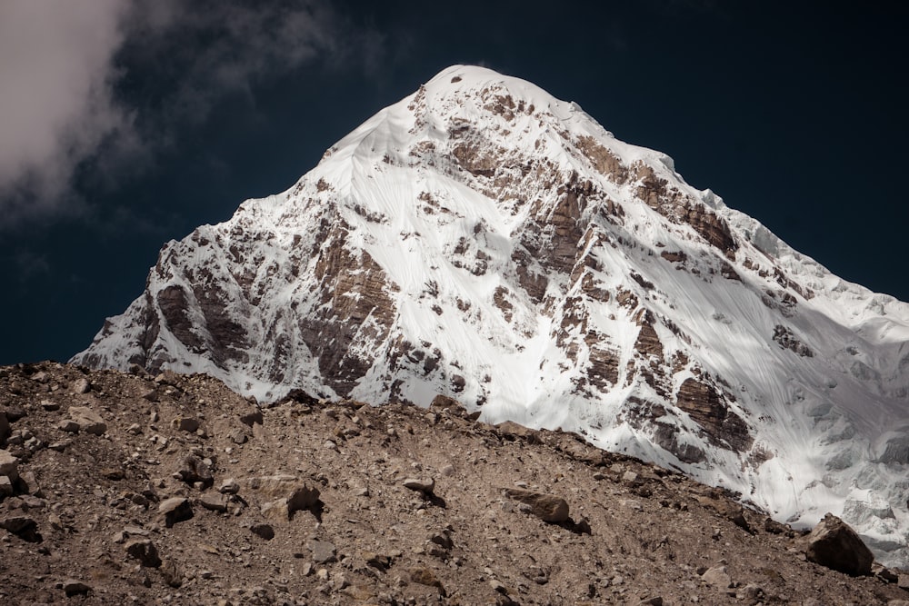 snow capped mountain