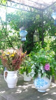 A serene outdoor setting showcasing unique gift items.