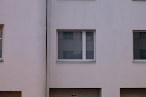 View of the building exterior with clean lines and minimalist design.