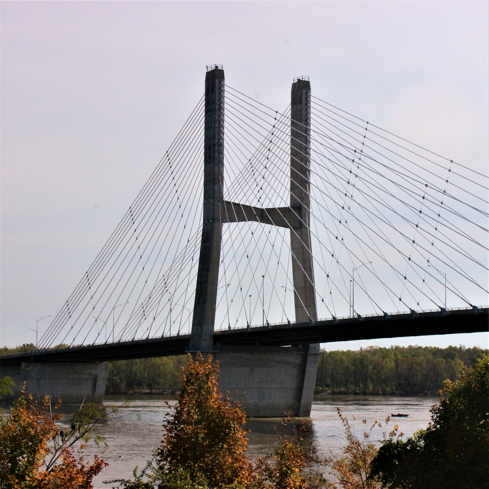 grey suspension bridge during daytime