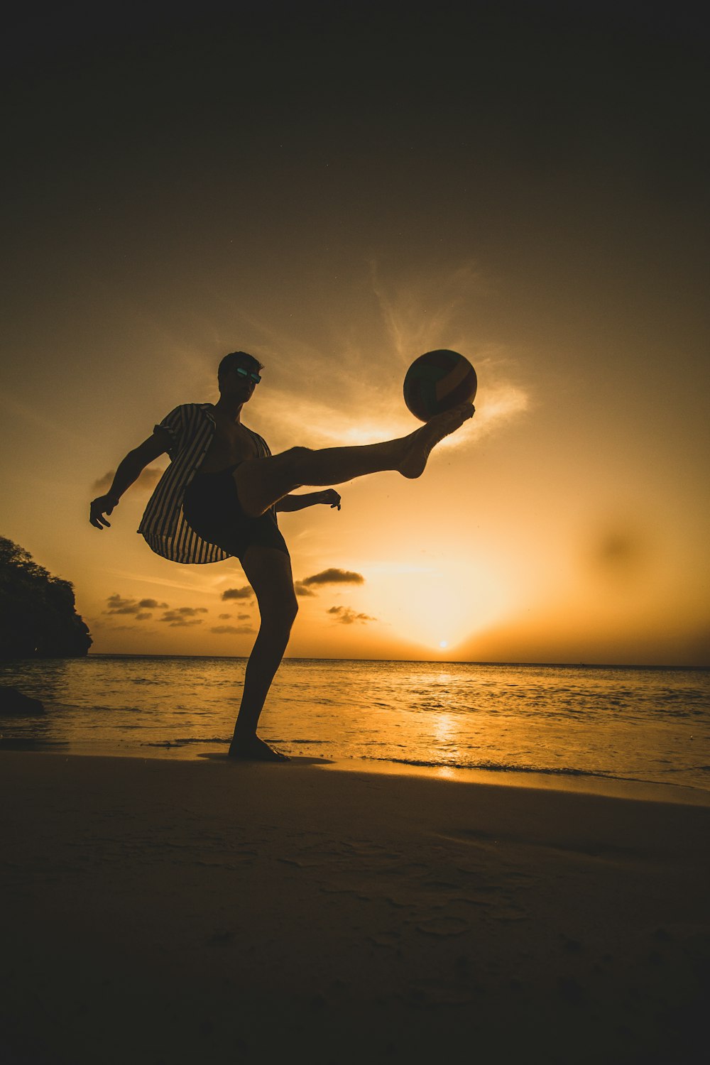 man playing soccer