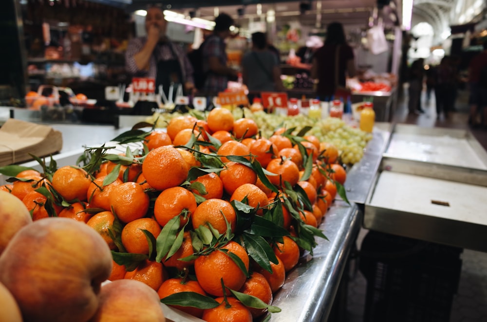 Lot de fruits oranges