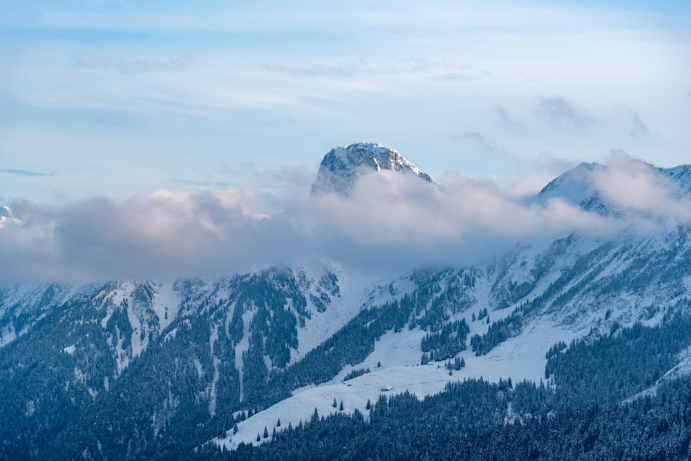 icy mountain scenery