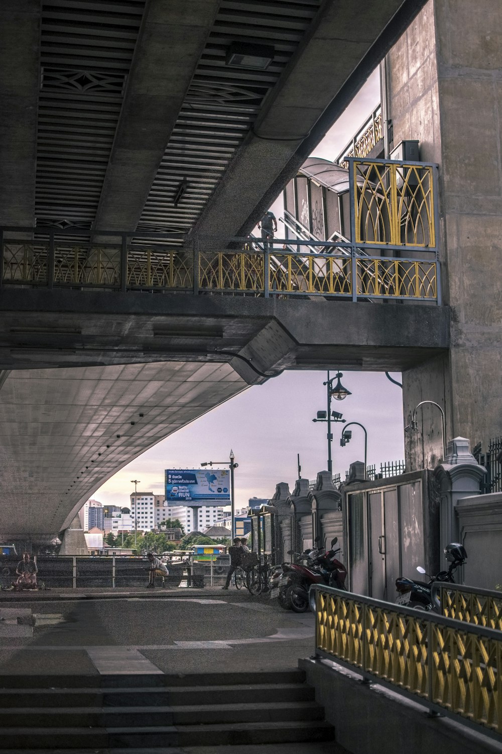 landscape photography of empty road with bridge