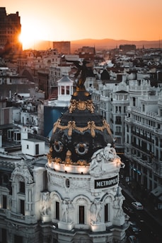 white and brown painted building