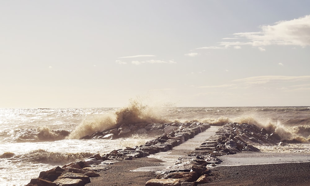 wavy ocean during daytime