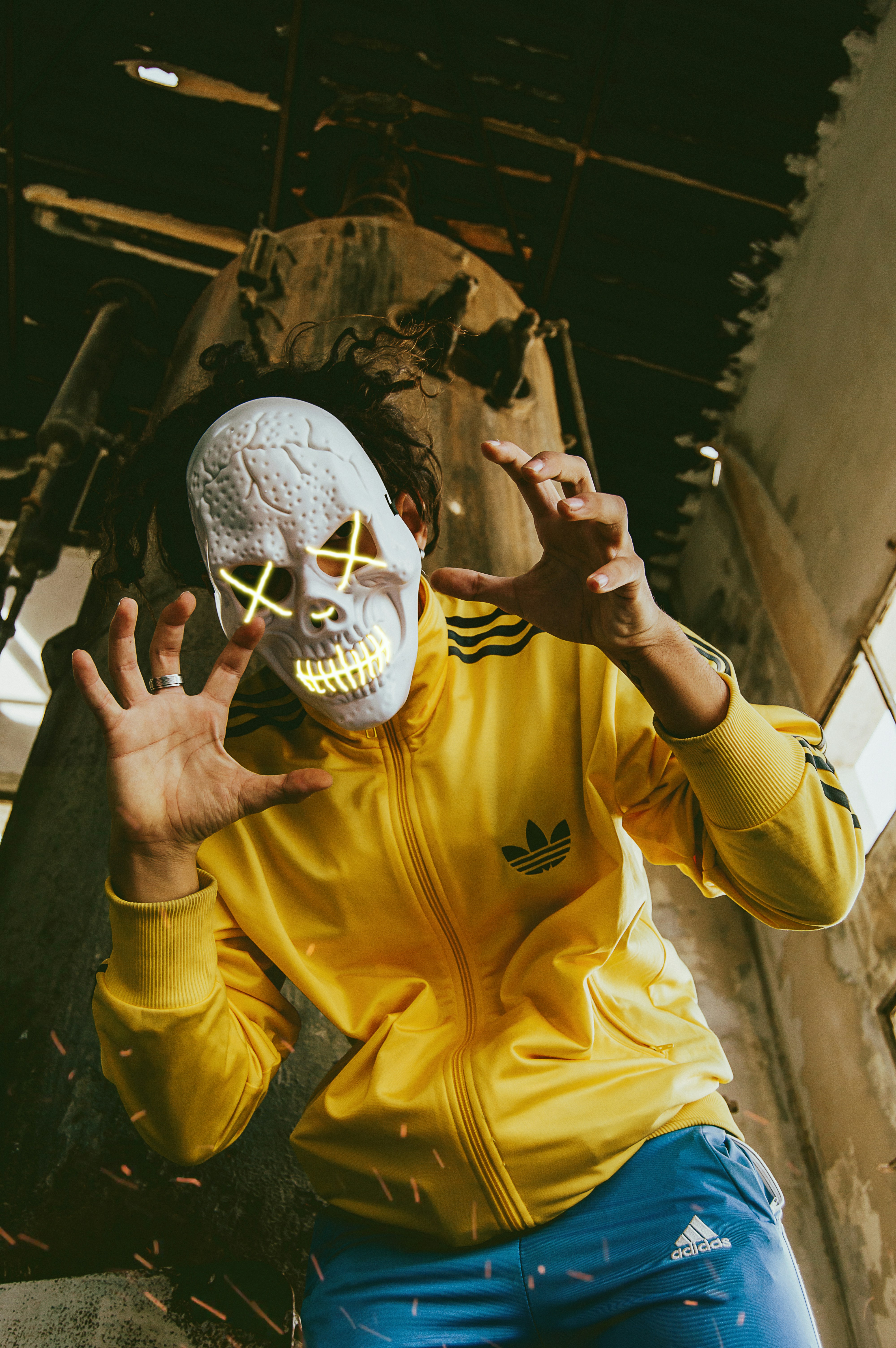 adidas skull jacket