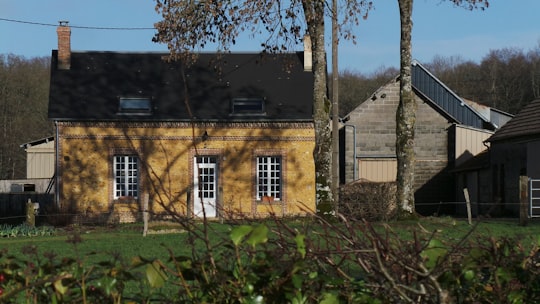 brown and gray wooden shack in Bonsmoulins France