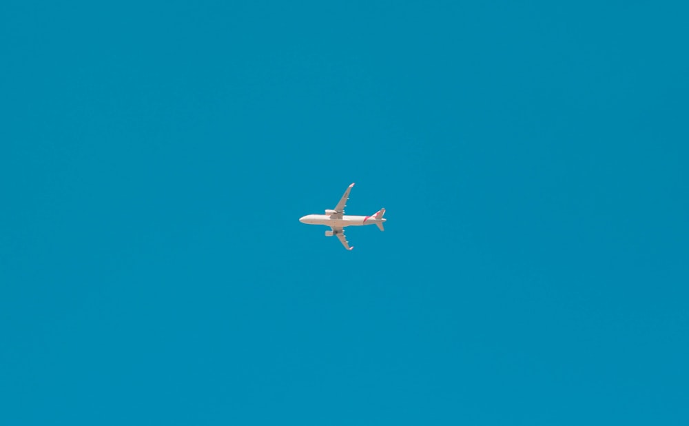 white airplane