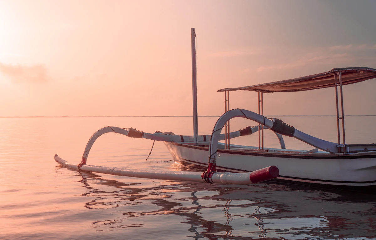 Jimbaran Sunset Coastal Cruise aboard Traditional Outrigger