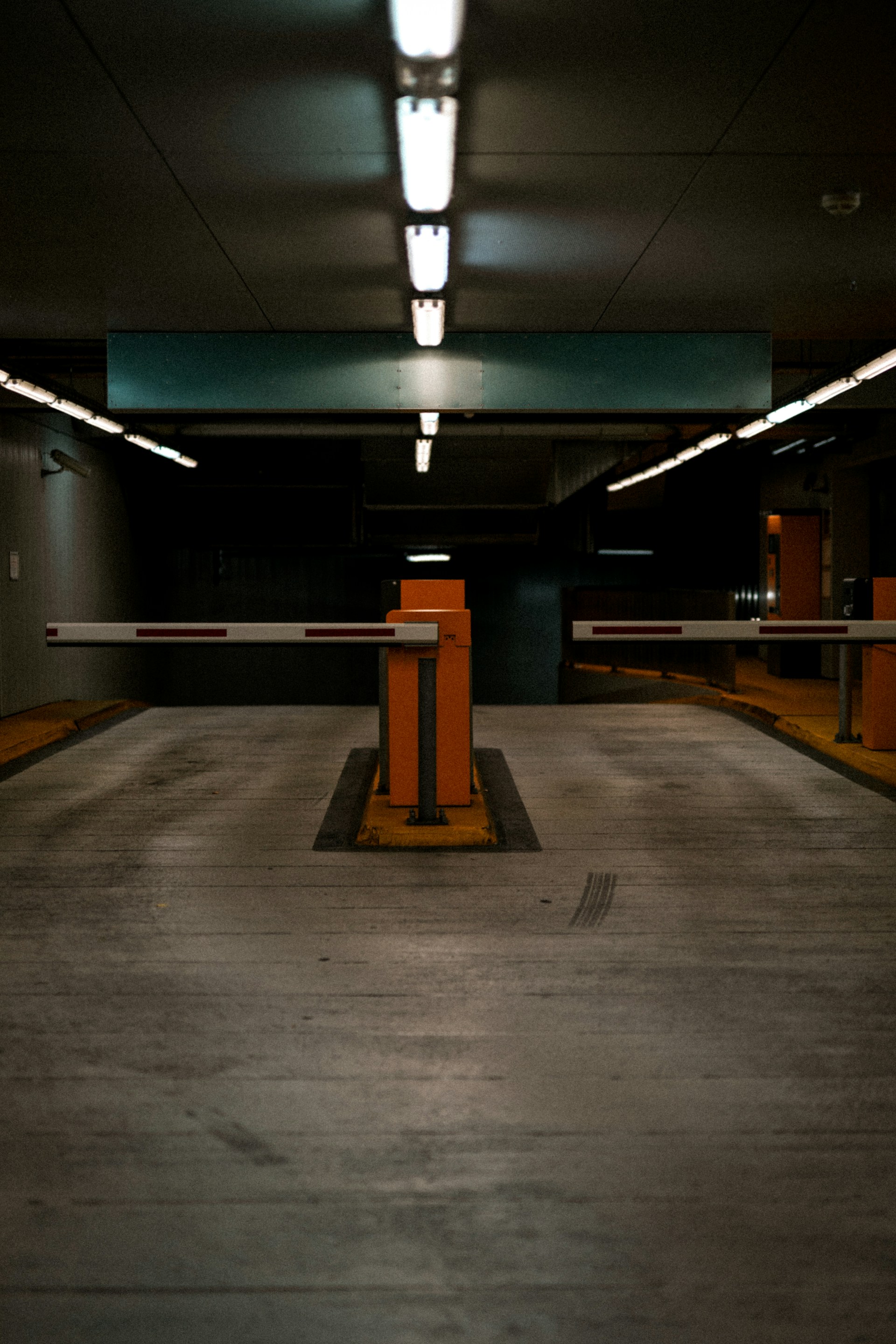 railing covering a road