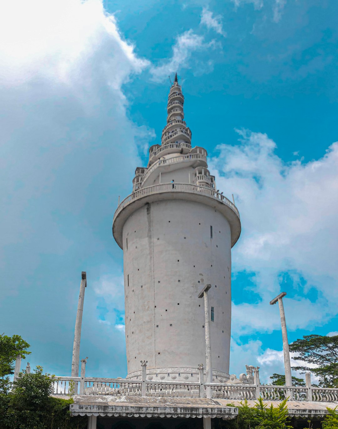 Landmark photo spot Ambuluwawa Temple Sri Lanka