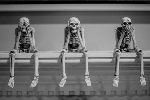 skeleton on rack wallpaper