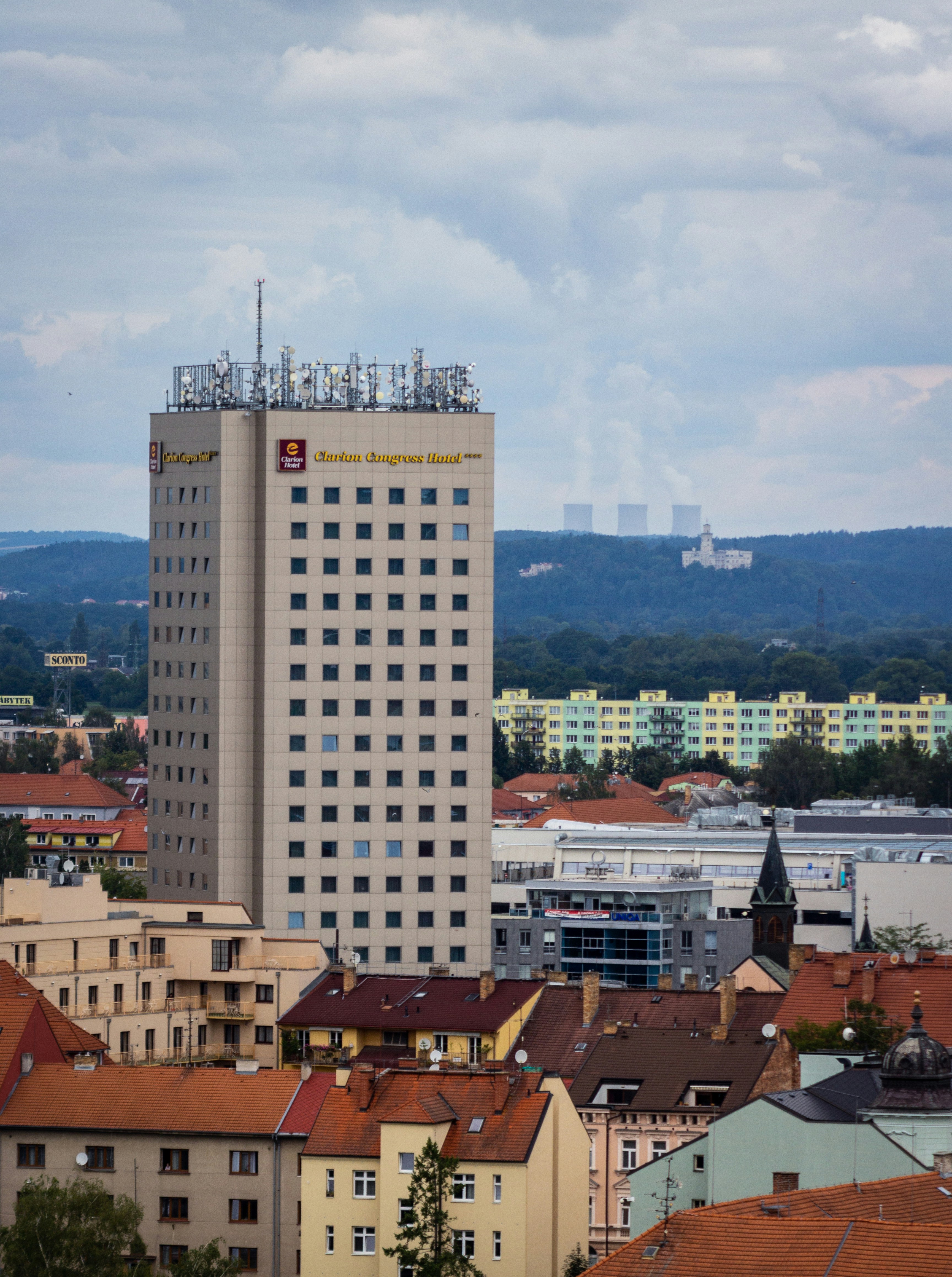 Aerial photo of buildings under cloudy sky photo – Free Česko Image on ...