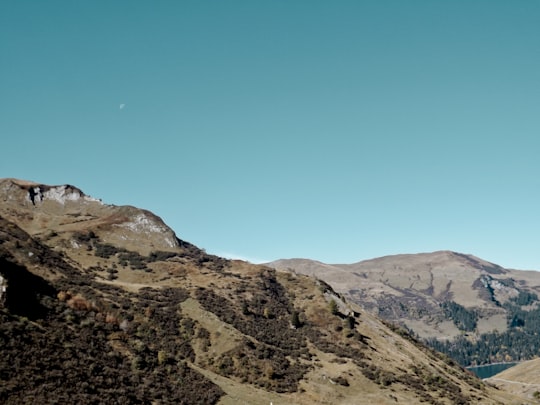 mountain at daytime in Barrage de Roselend France