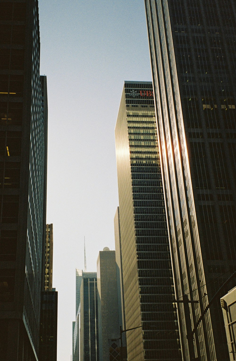 low angle photo of buildings