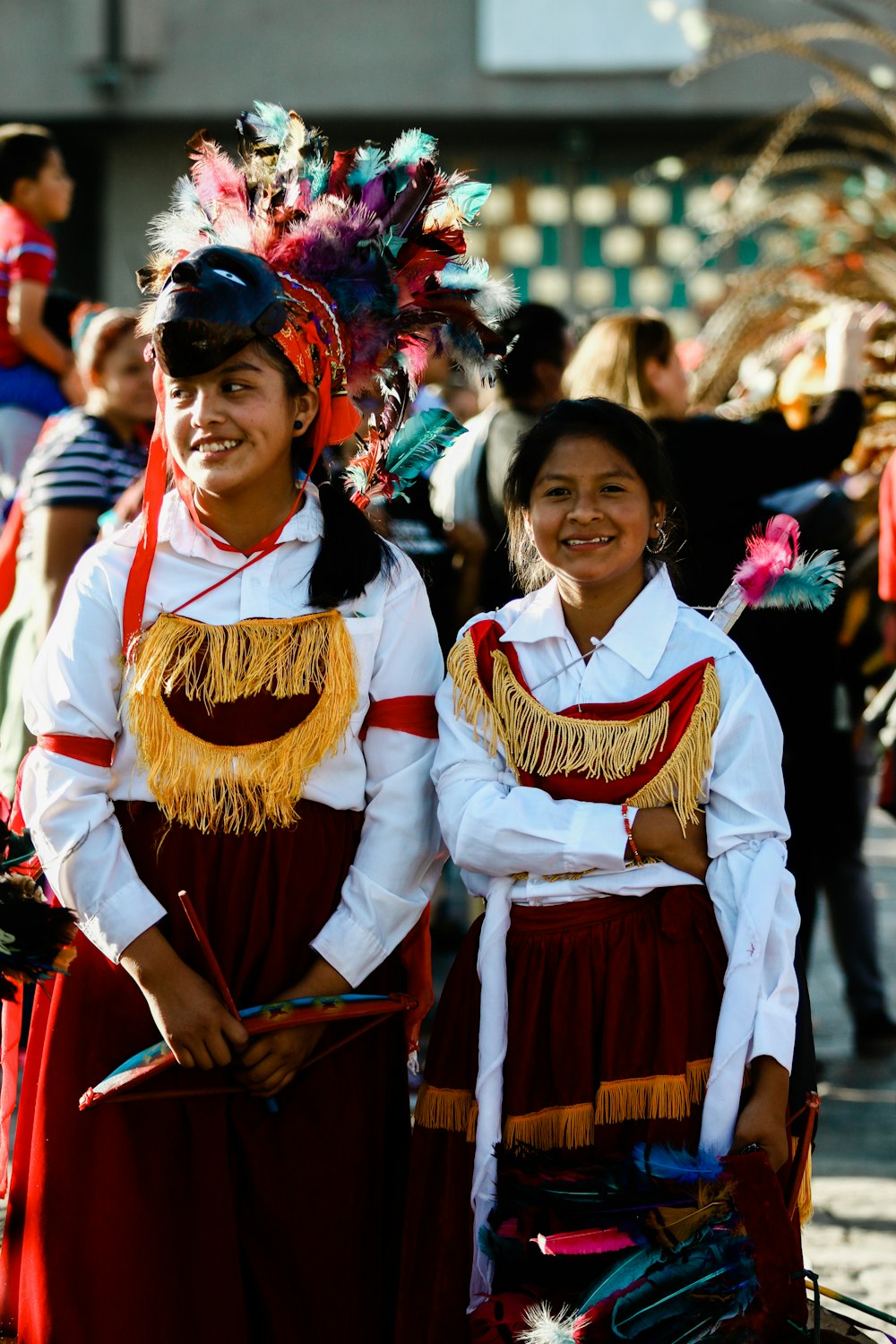 two smiling women