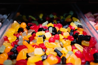assorted-color jelly candy lot