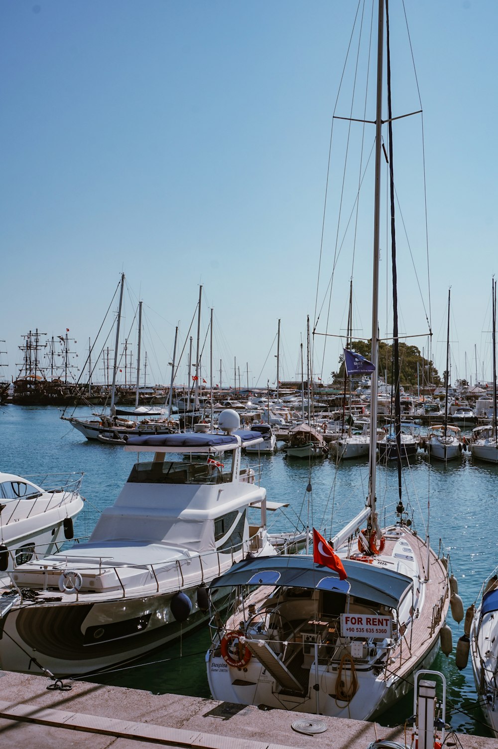 yacht on the body of water photograph