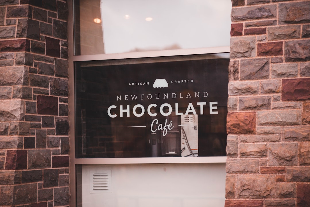 Newfoundland Chocolate Cafe signage
