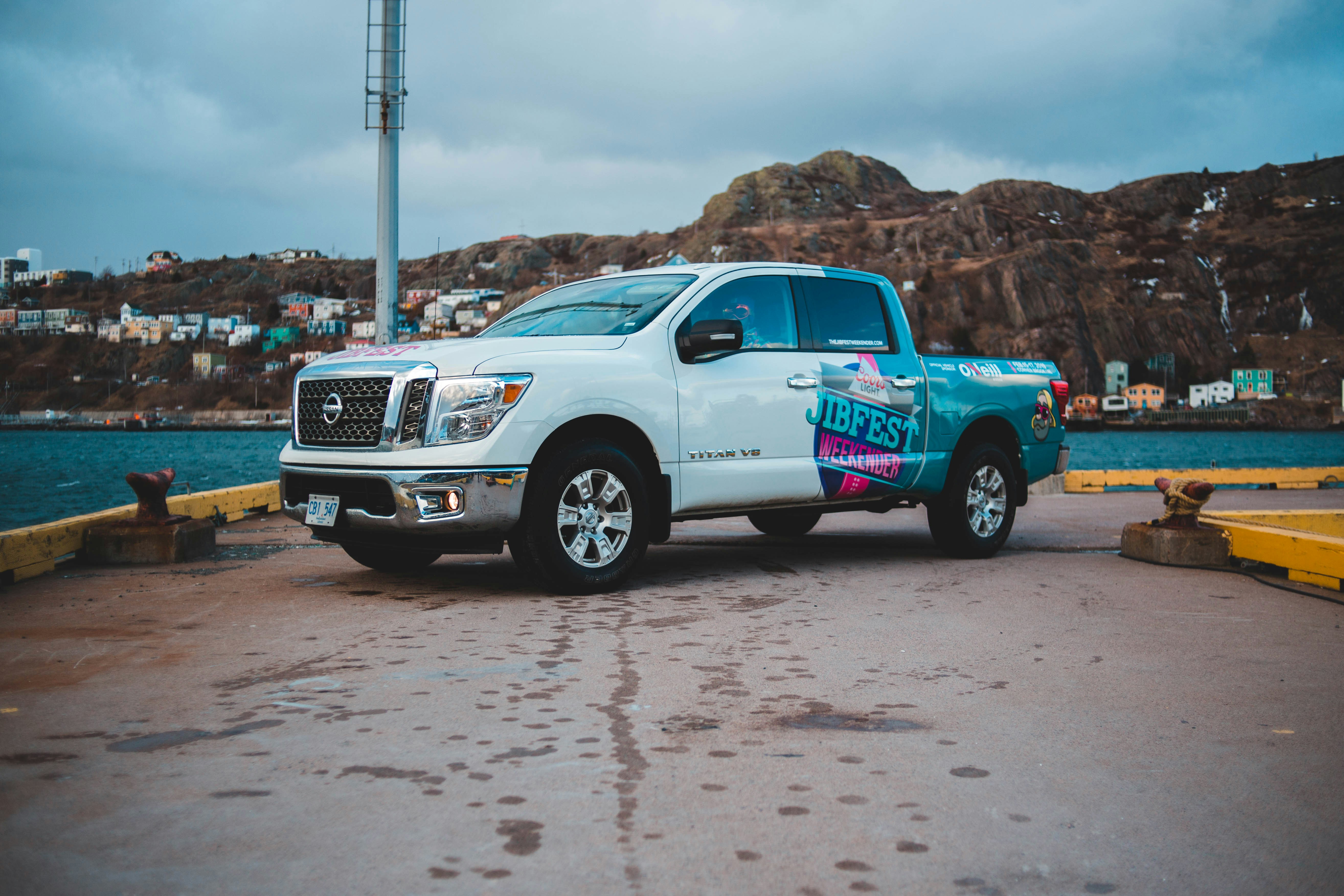 Commercial fleet truck wrap
