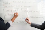 white dry erase board