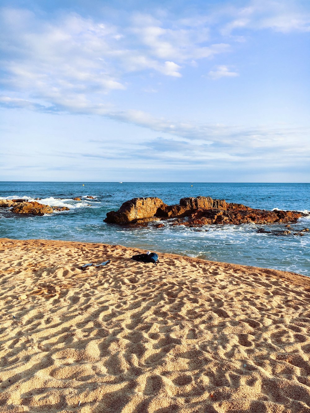 sand seashore during day