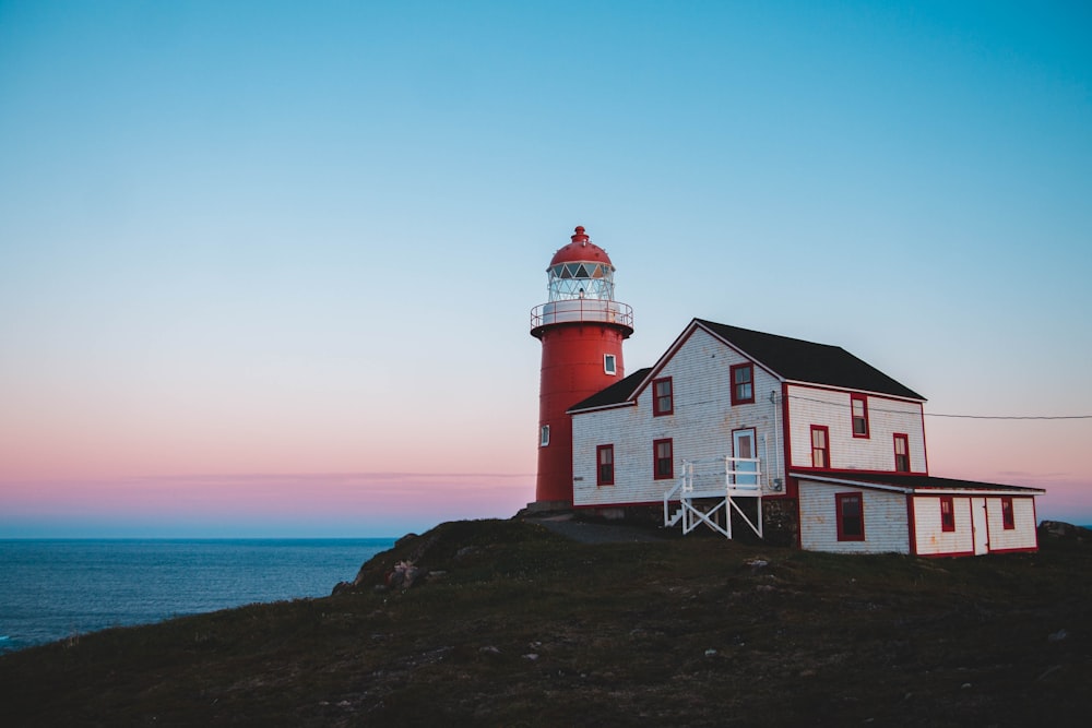 lighthouse near body of water