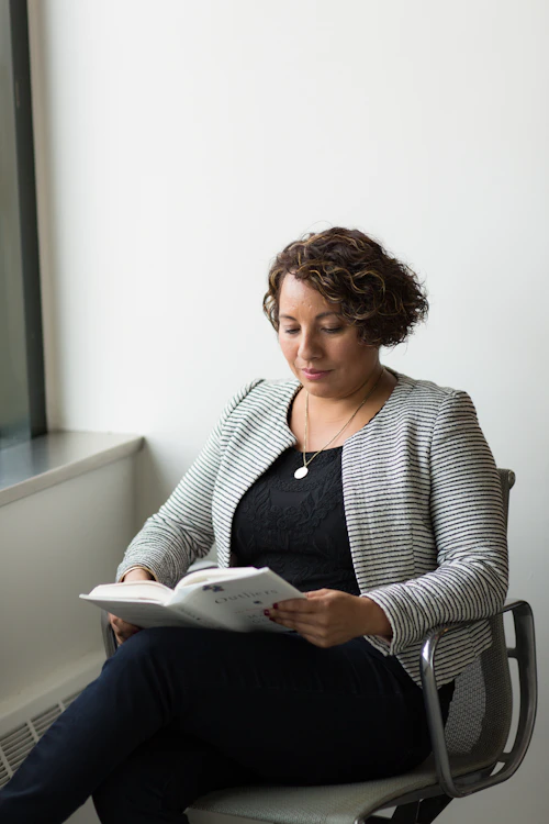 A team member managing an online store