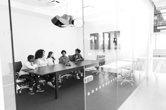 People in a work setting