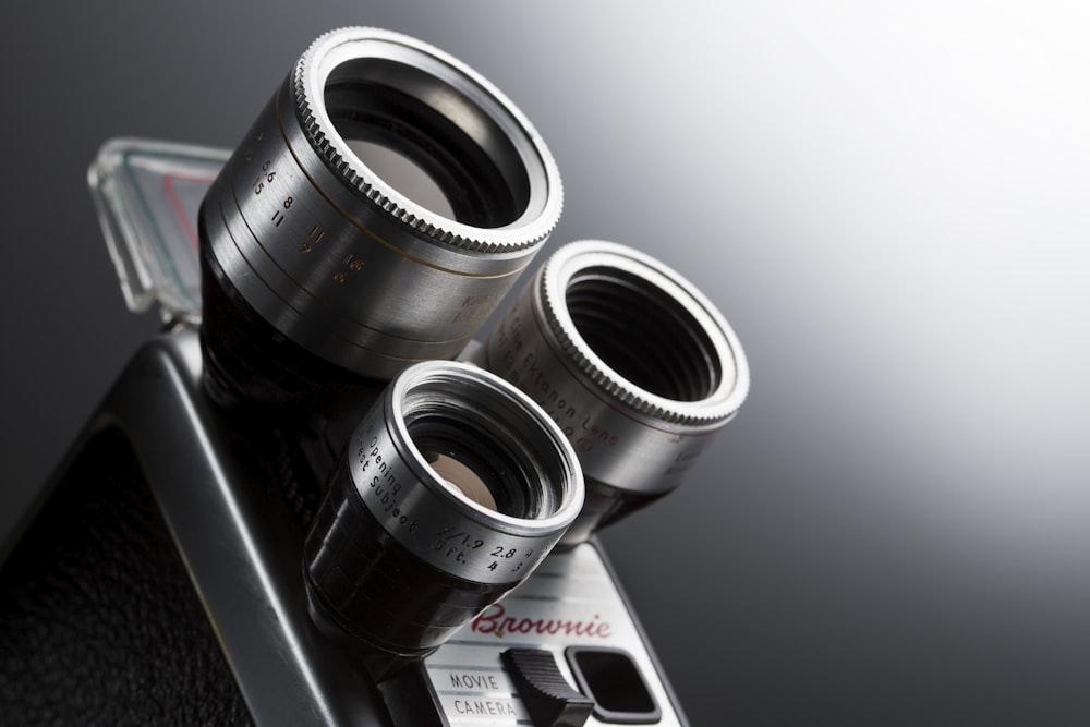 gray camera lenses