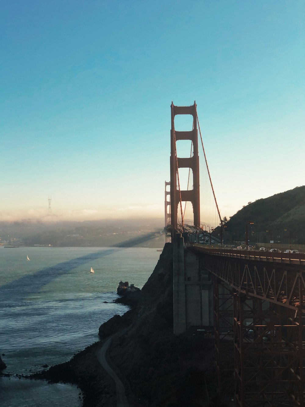 brown suspension bridge during daytime