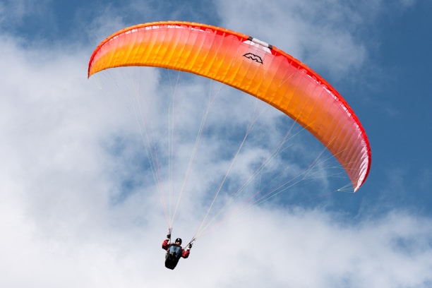 person on parachute