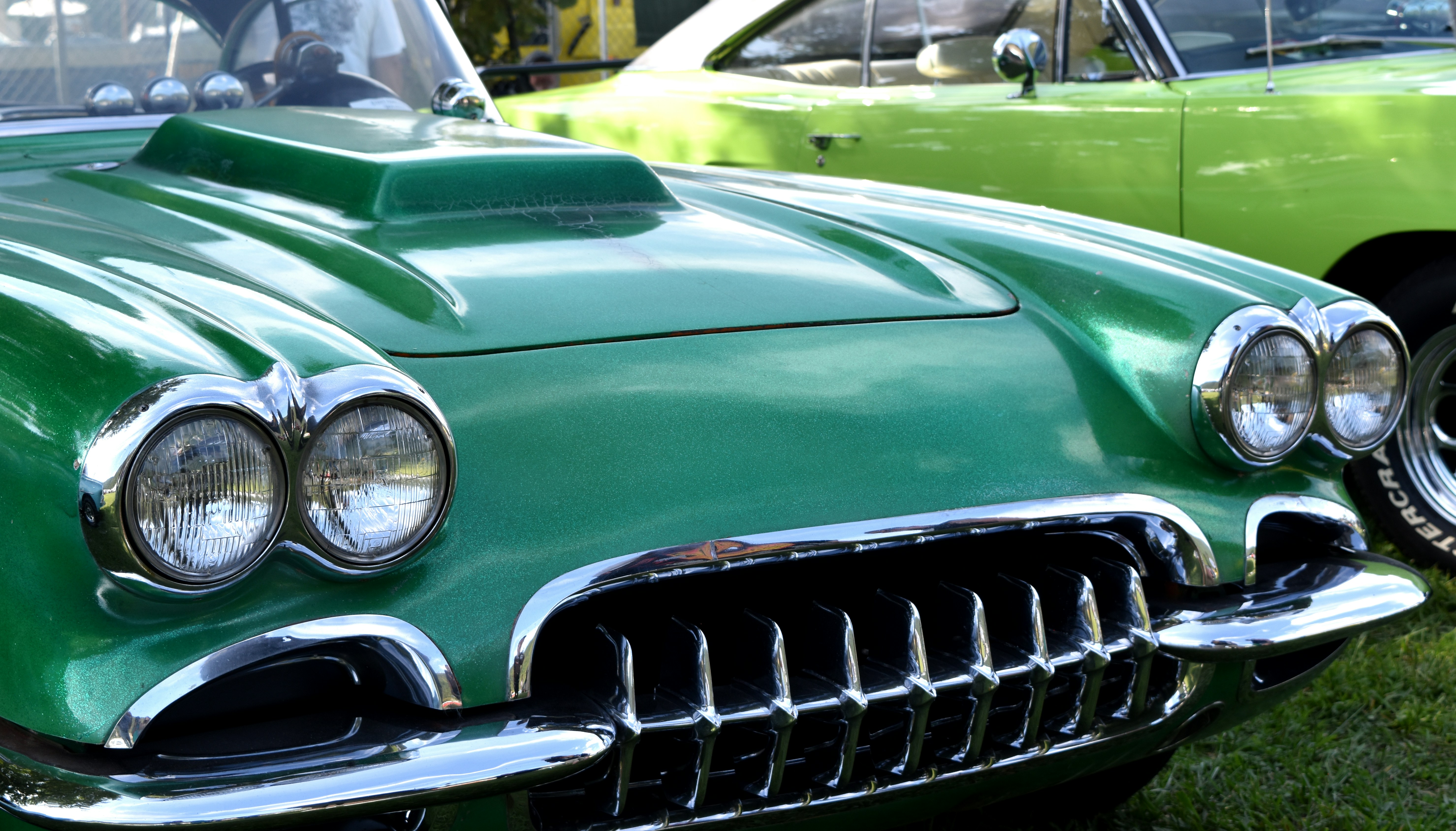 green vehicle