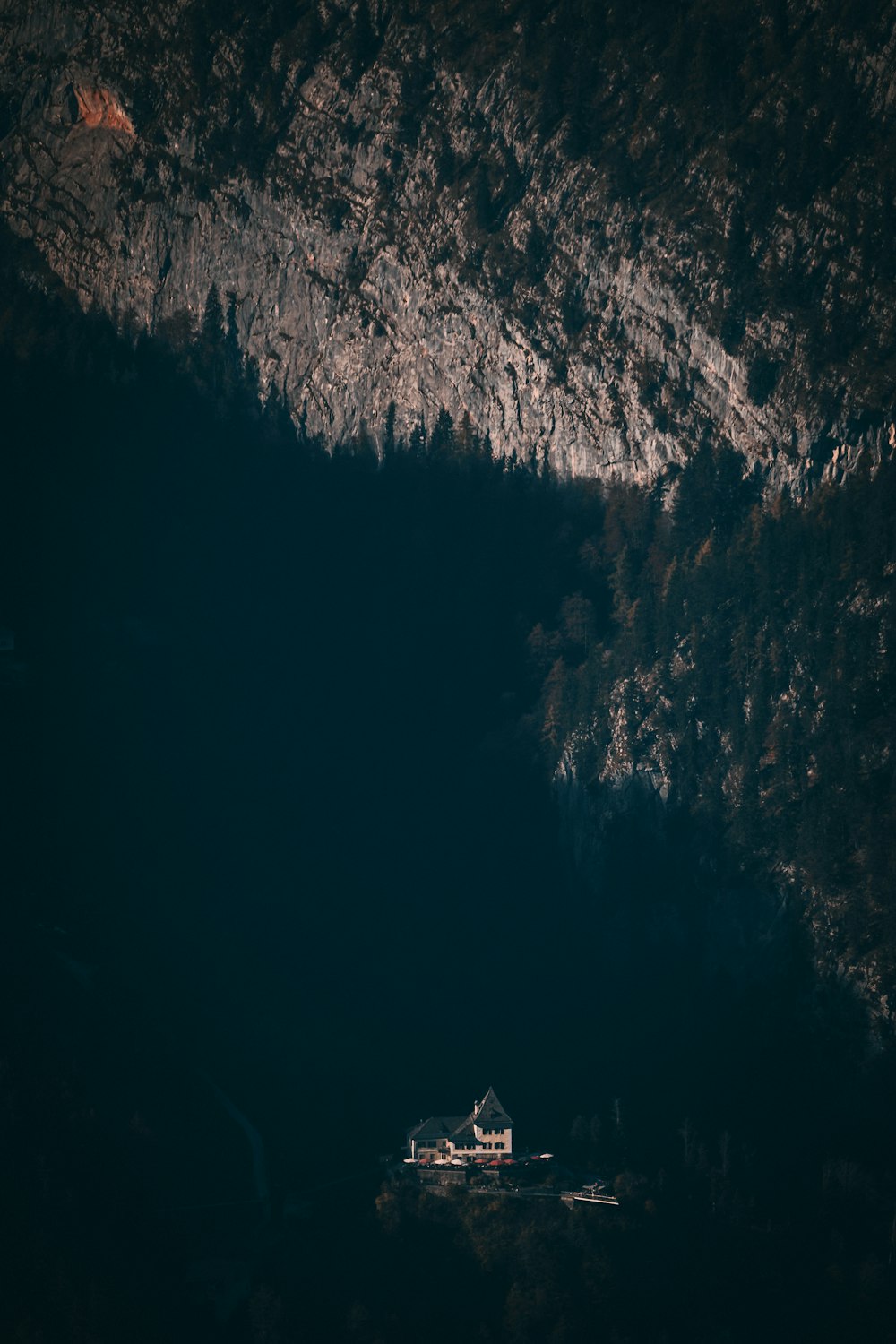 house on cliff