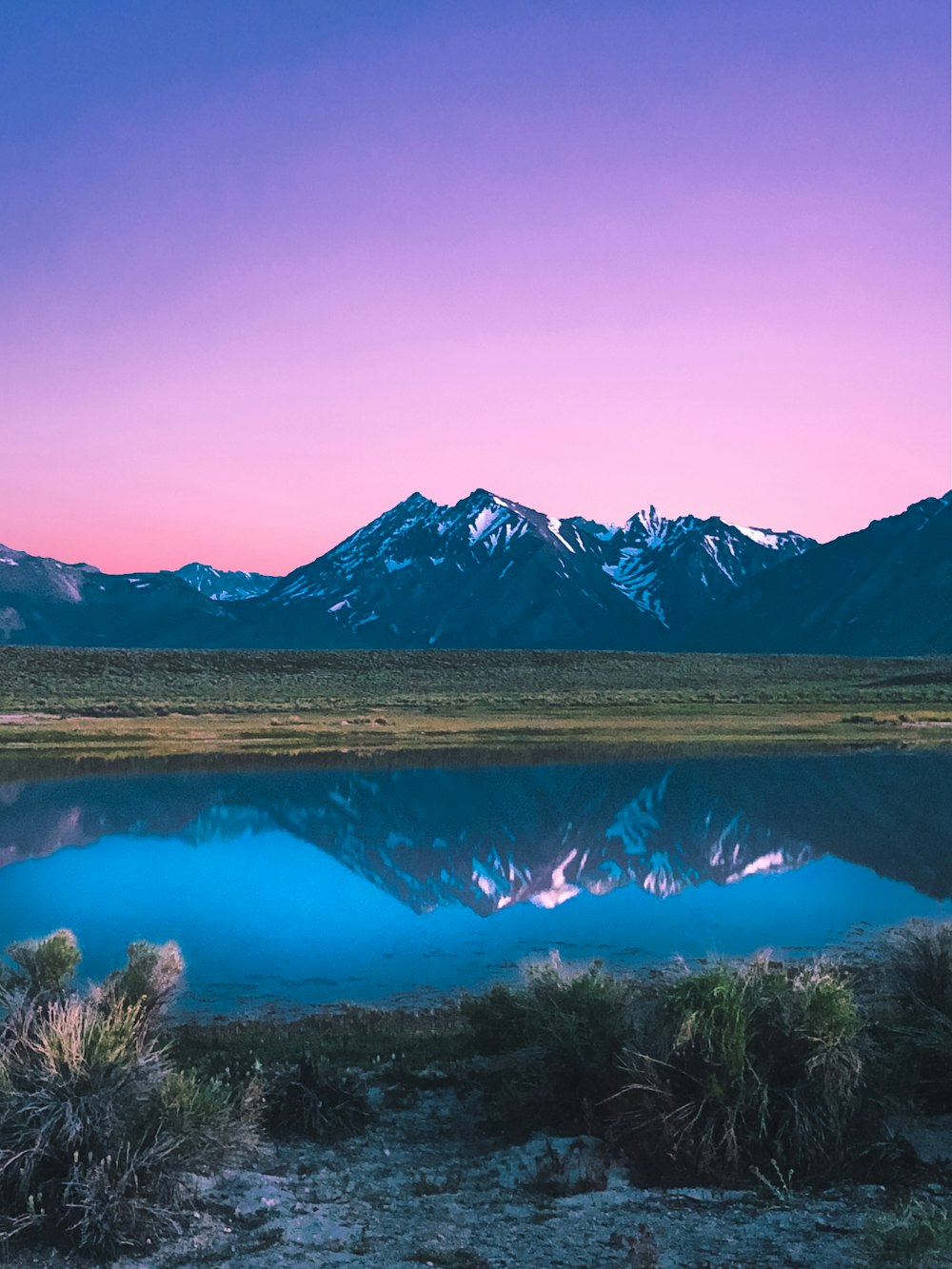 lake near mountains