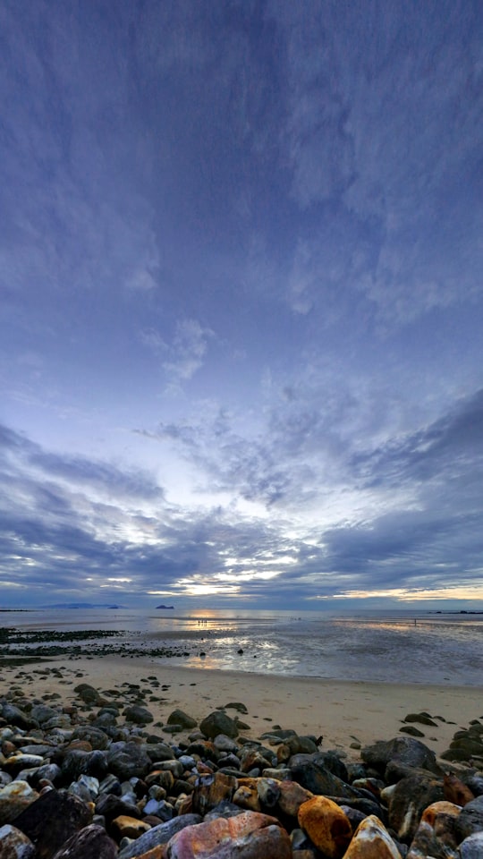 rocks at beach in Santubong Malaysia